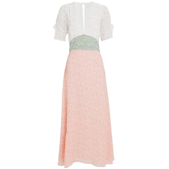 divine heritage Dresses & Skirts - (361) divine heritage mixed print peasant dress